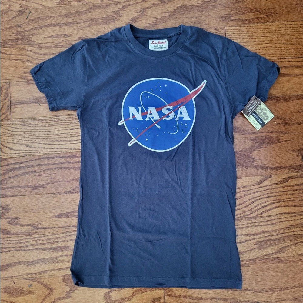 Men’s Blue NASA Logo Graphic T-shirt Sz 2X XXL NWT